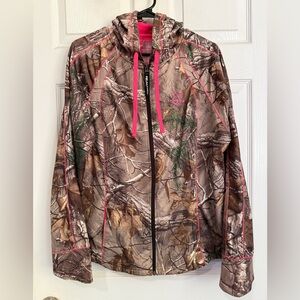 REALTREE Xtra Camouflage Pink- Accented Zip Up Hoodie XL 16/18 Outdoor Hunting